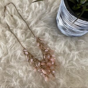 Beautiful gold and pink feminine necklace